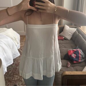 Maryam Nassir Zadeh Ivory Sleeveless Top